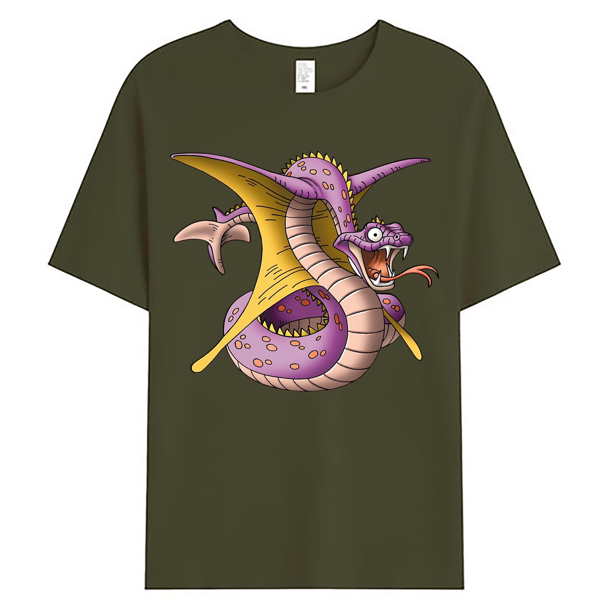 （画像用） ドラゴンクエスト Doragon Kuesuto Dragon Quest 綿100％ メンズ半袖Tシャツ｜肌触りやわらか＆通気性